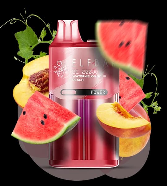 Єльф Бар BC20000 Watermelon Sour Peach - 🍉🍑 Кавун, кислий персик