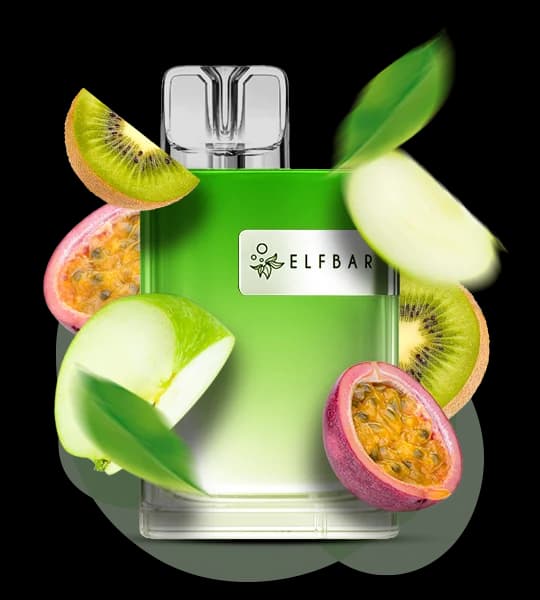 Єльф Бар CR 8000 Green apple passion fruit kiwi - 🍏🥝 Зелене яблуко, маракуйя, ківі