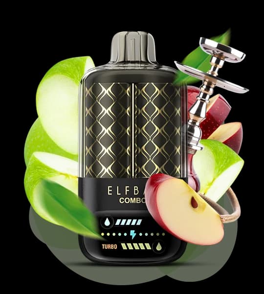 Єльф Бар Combo 25000 Green Apple &  Double Apple Shisha - 🍏🍏 Зелене яблуко та Подвійне яблуко Шиша
