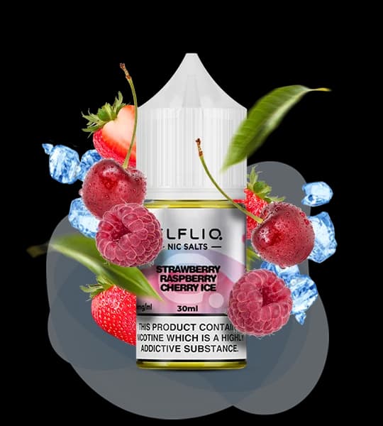 ELFLIQ Strawberry Raspberry Cherry Ice 30ml - 🍓🍒🧊 Полуниця, малина, вишня, лід
