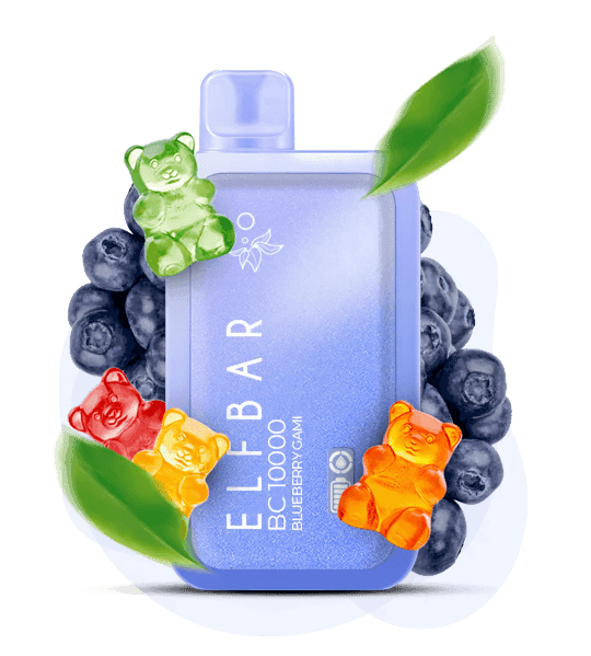 Єльф Бар BC 10000 Blueberry Gami - 🫐🍬 Чорничні желейні ведмедики