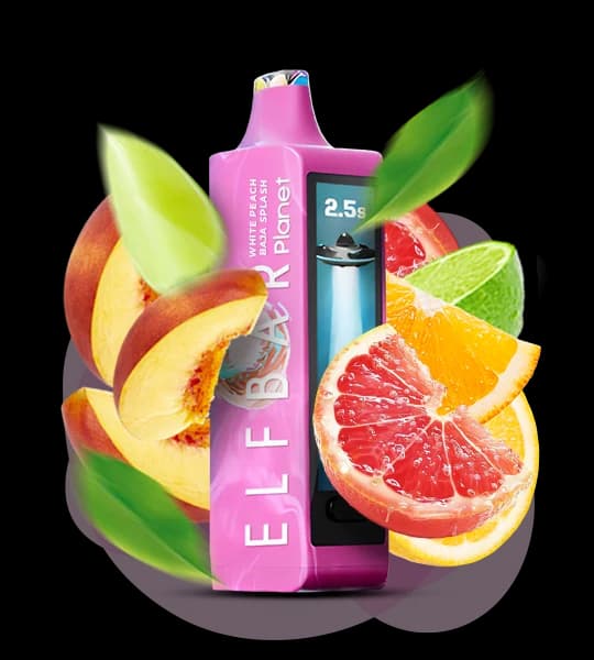 Єльф Бар Planet 25000 White Peach Baja Splash - 🍑💦 Білий персик Баха Сплеш