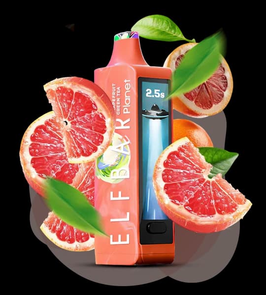 Єльф Бар Planet 25000 Grapefruit Green Tea - 🍊🍵 Грейпфрут, зелений чай