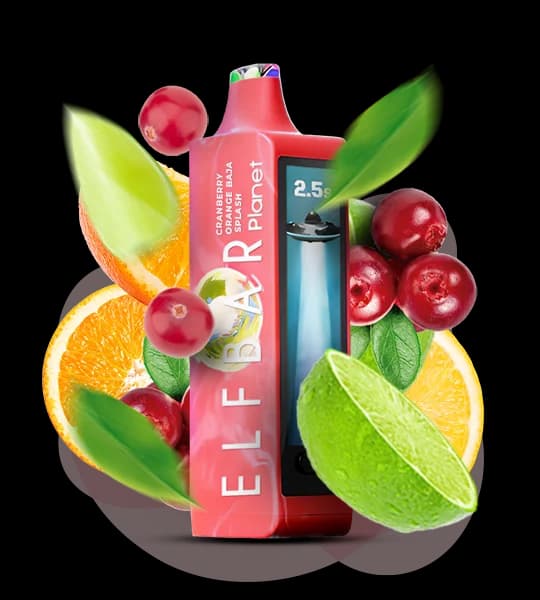 Єльф Бар Planet 25000 Cranberry Orange Baja Splash - 🍒🍊💦 Журавлина, апельсин, Баха Сплеш