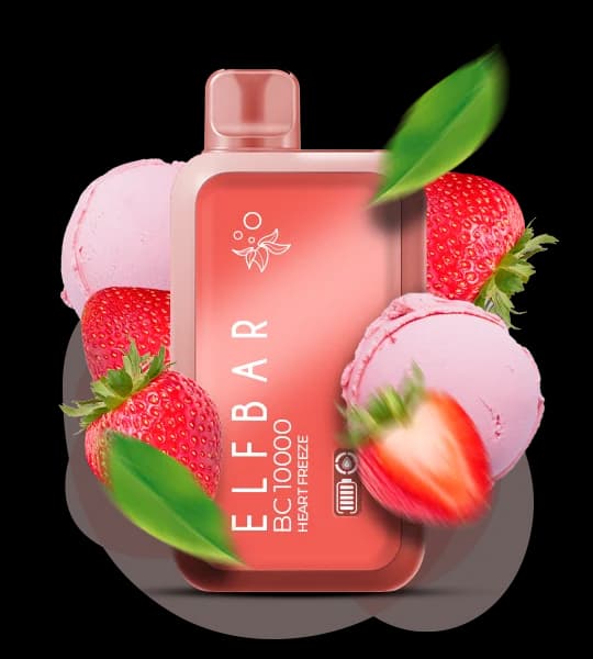Єльф Бар BC 10000 Heart Freeze - ☕🧊 Кавовий десерт (Серце холоду) фото оригінального Єльф Бар