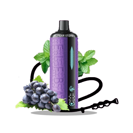 Єльф Бар E-Shisha 12000 Grape Mint - 🍇🍃 Виноград з м'ятою фото оригінального Єльф Бар