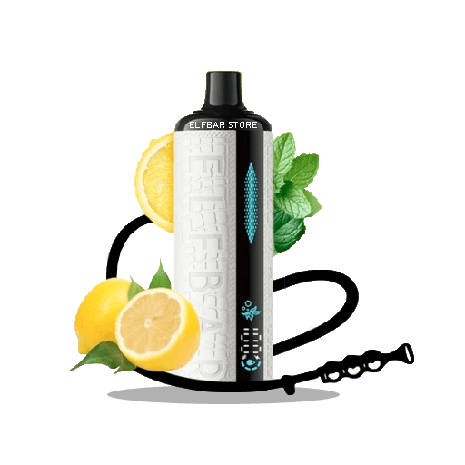 Єльф Бар E-Shisha 12000 Lemon Mint - 🍋🍃 Лимон з м'ятою
