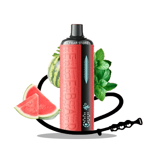 Єльф Бар E-Shisha 12000 Watermelon Mint - 🍉🍃 Кавун з м'ятою