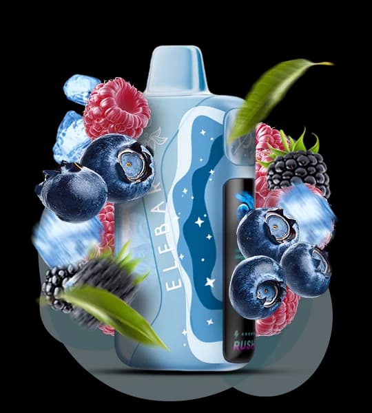 Elf Bar Lush King Pro 40000 Blue Razz Ice - 💙❄️ Блакитна малина із льодом фото оригінального Єльф Бар