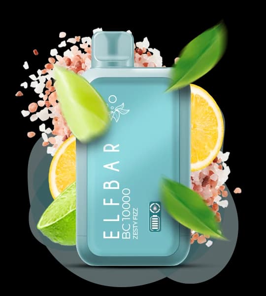 Єльф Бар BC 10000 Zesty Fizz - 🍋 Шипучий лимонад (Пікантний шипучий напій) фото оригінального Єльф Бар