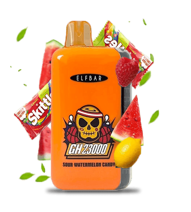 Єльф Бар GH 23000 Candy Watermelon - 🍉🍬 Цукерки, кавун (Кислий кавун)