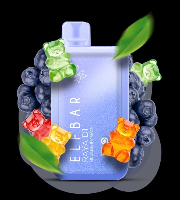 Єльф Бар RAYA 13000 Blueberry Gami - 🫐🍬 Чорничні желейні ведмедики