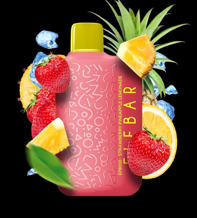 Єльф Бар EP8000 Strawberry Pineapple Lemonade - 🍓🍍🍋 Полуниця, ананас, лимонад
