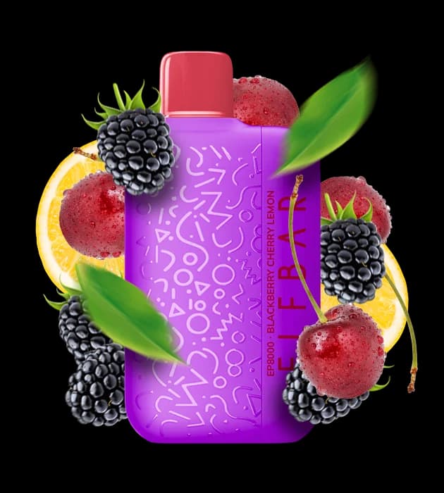 Єльф Бар EP8000 Blackberry Cherry Lemon - 🫐🍒🍋 Ожина, вишня, лимон