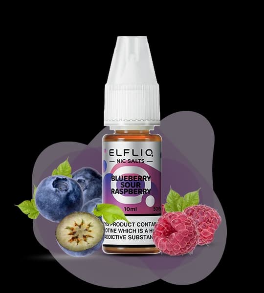 ELFLIQ Blueberry Sour Raspberry 10ml - 🫐 Кисла малина, чорниця