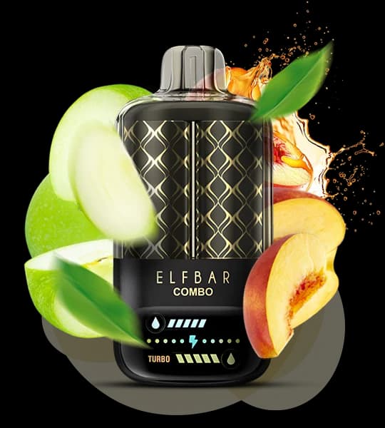 Єльф Бар Combo 25000 Apple & Juicy Peach - 🍏🍑 Яблуко та соковитий персик