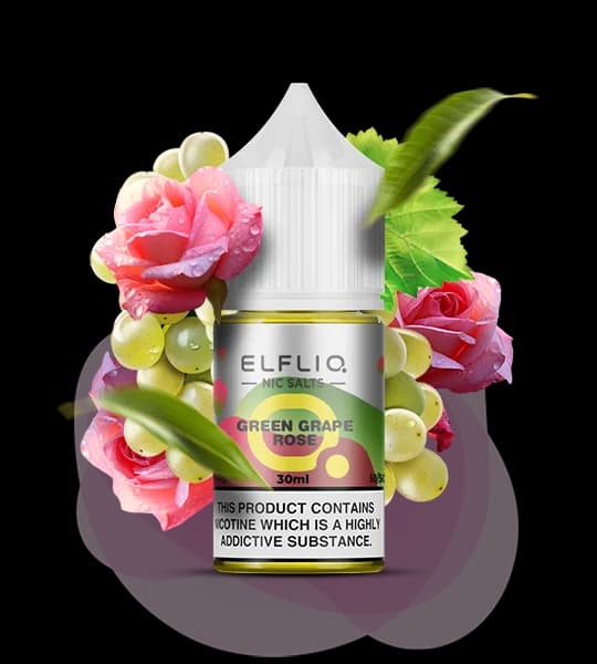 ELFLIQ Green Grape Rose 30 ml - 🍇🌸 Зелений виноград, троянда