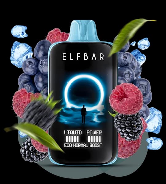 Єльф Бар 40000 Moon Night Blue razz ice - 🫐🧊 Блакитна малина з льодом
