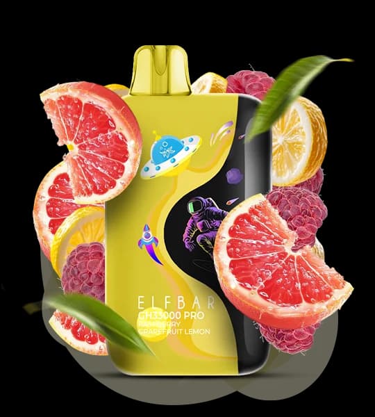 Єльф Бар GH 33000 Pro Raspberry Grapefruit Lemon - 🍓🍊🍋 Малина, грейпфрут, лимон